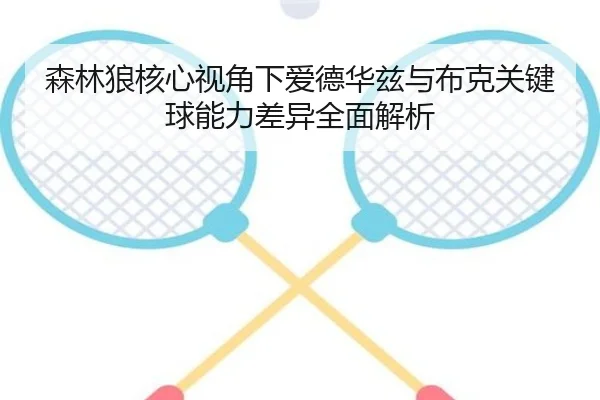森林狼核心视角下爱德华兹与布克关键球能力差异全面解析